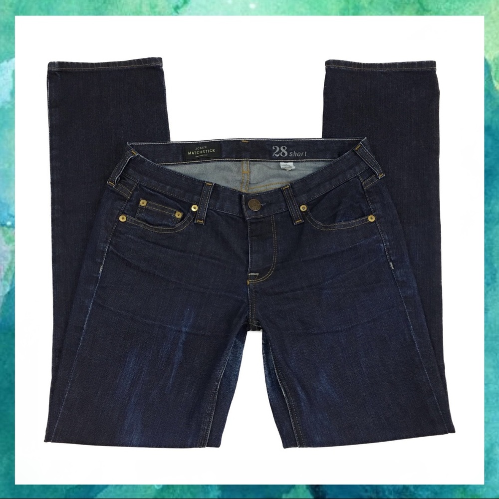 J. Crew Matchstick Dark Wash Premium Denim Jeans